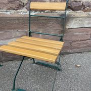 4 chaises de jardin terrasse pliantes vintage