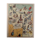 Old illustrated map of Burgundy - JP Pinchon