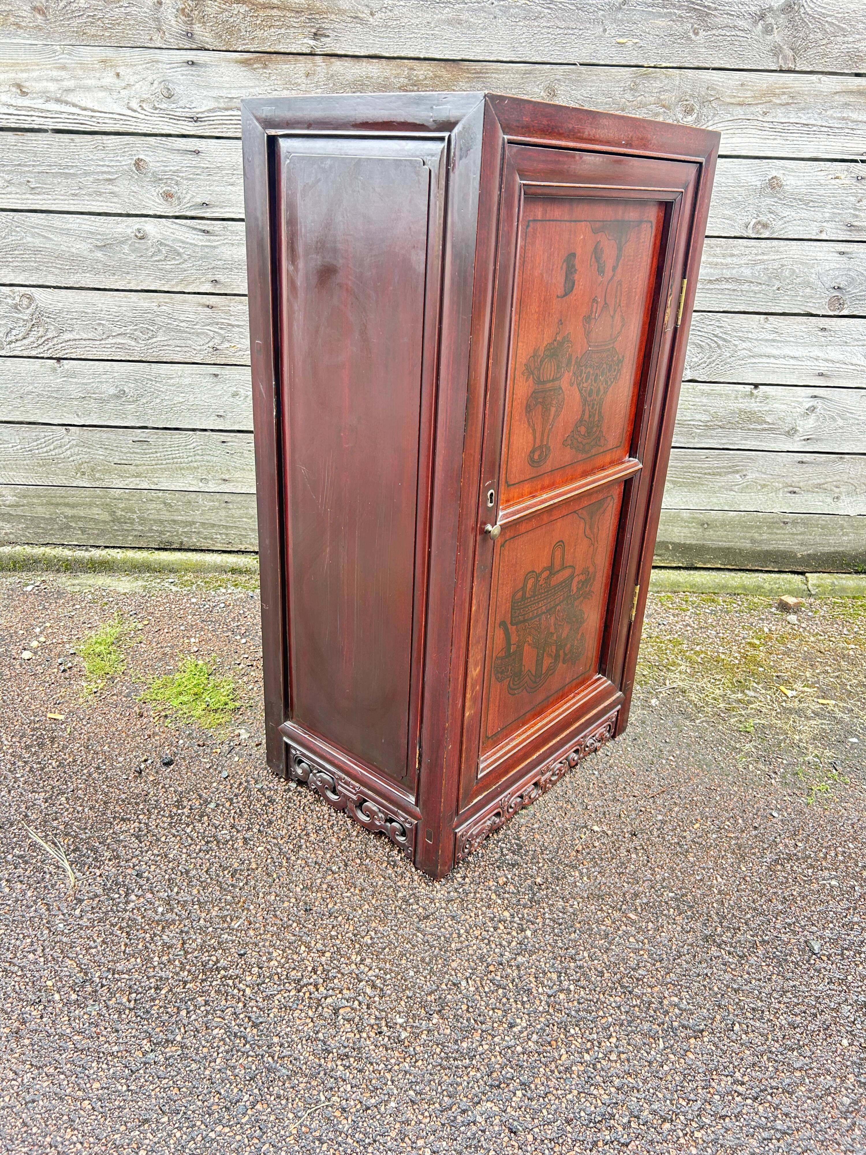 Small cabinet with one door, Indonesian.