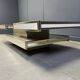 Vintage coffee table by Willy Rizzo for Mario Sabot, 1970s