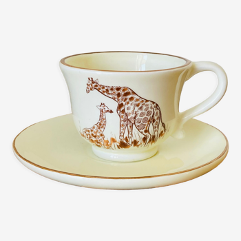 Giraffe cup and saucer
