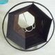 Small brown wool lampshade