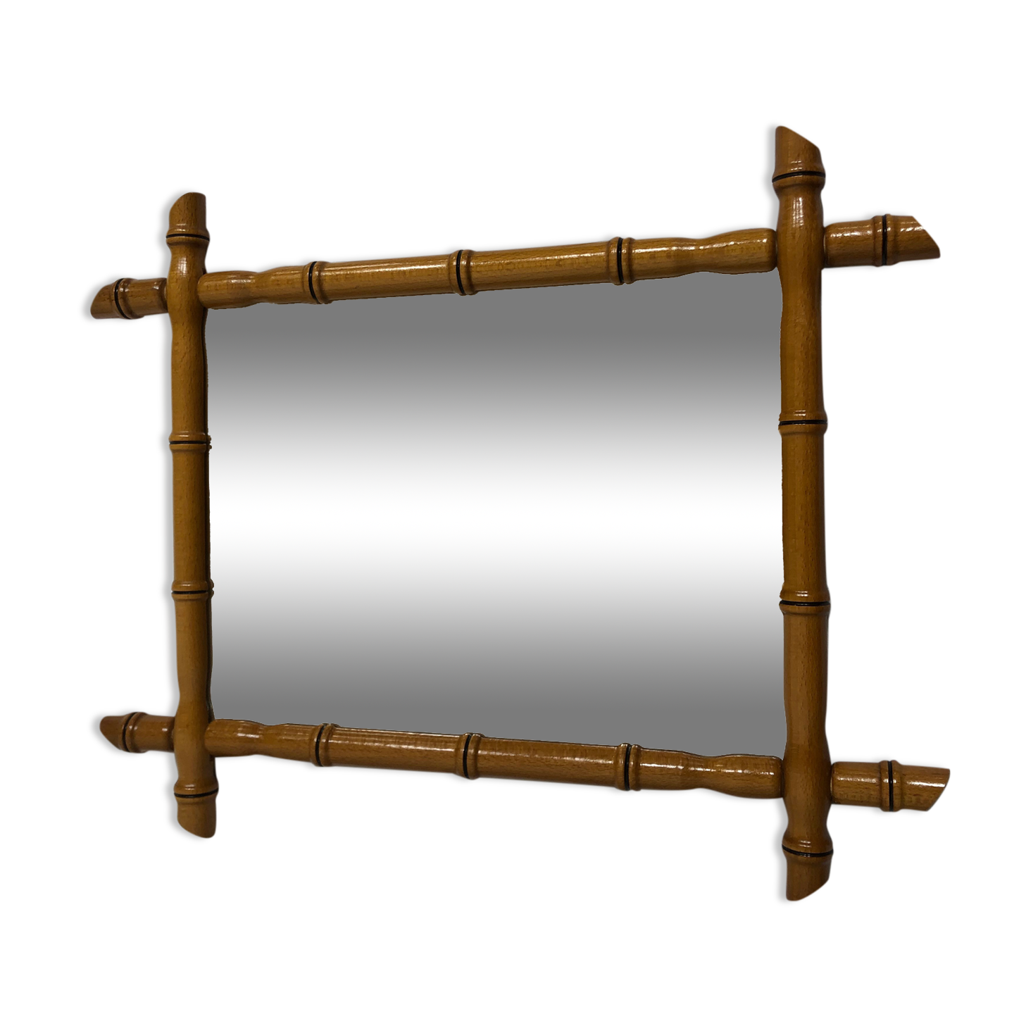 Vintage mirror bamboo way