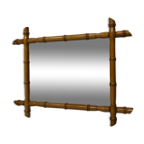 Miroir vintage façon bambou