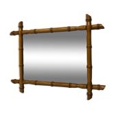 Miroir vintage façon bambou