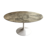 Table ronde en marbre Calacatta 137cm éditée par Knoll en 1975