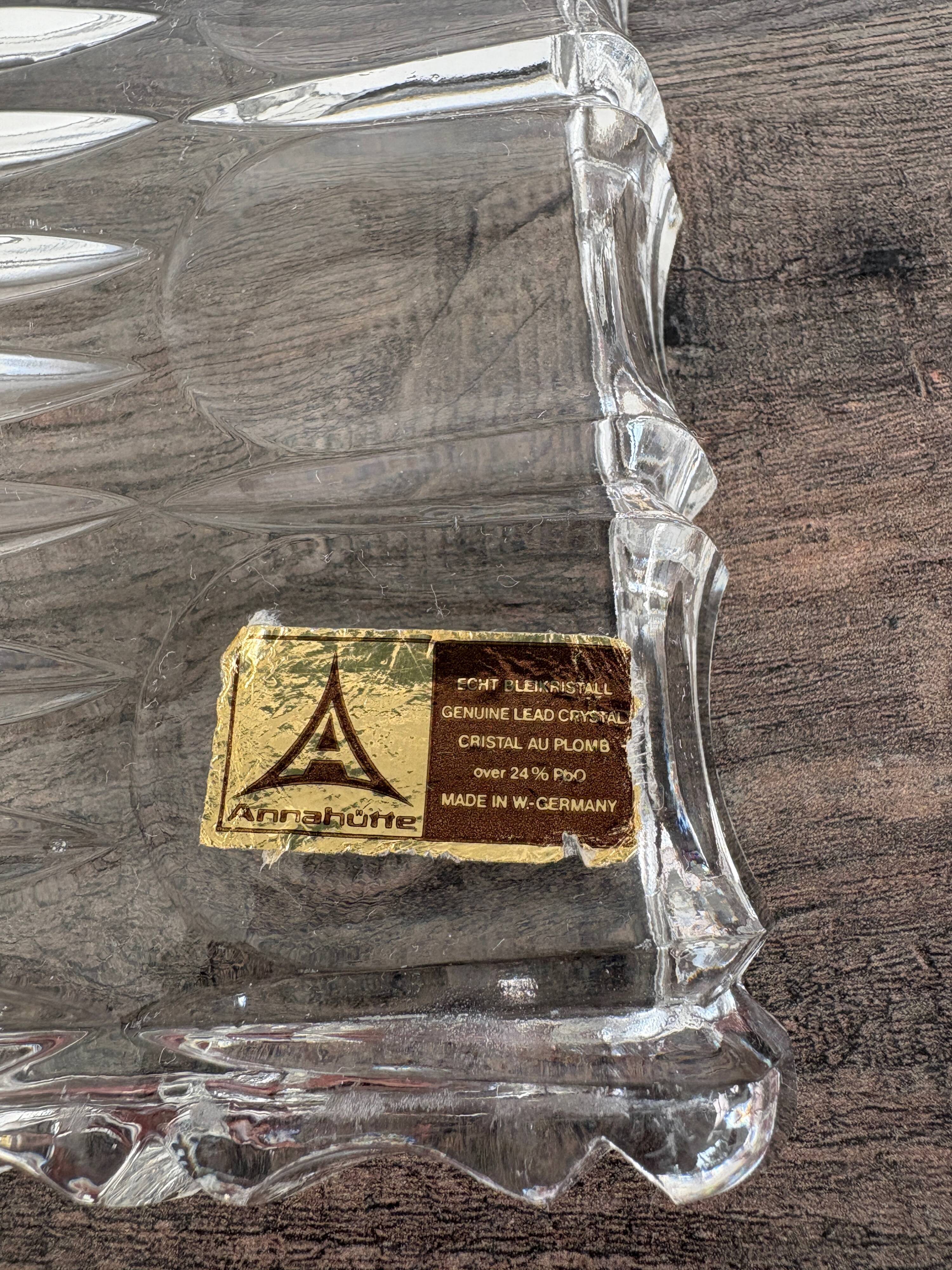 Antique crystal dish