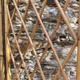 Vintage 4-sided rattan screen