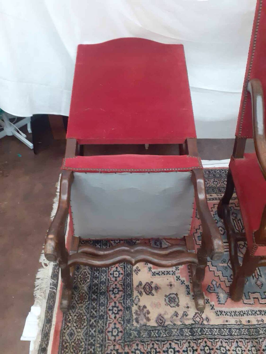 Pair of Louis III style armchairs