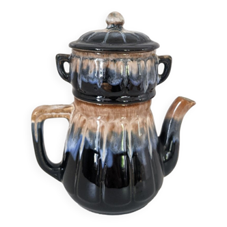 Glazed stoneware coffee maker