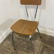 Set of 3 vintage French kitchen chairs, formica & chrome, 1960s-70s