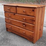 Commode pin massif 1980