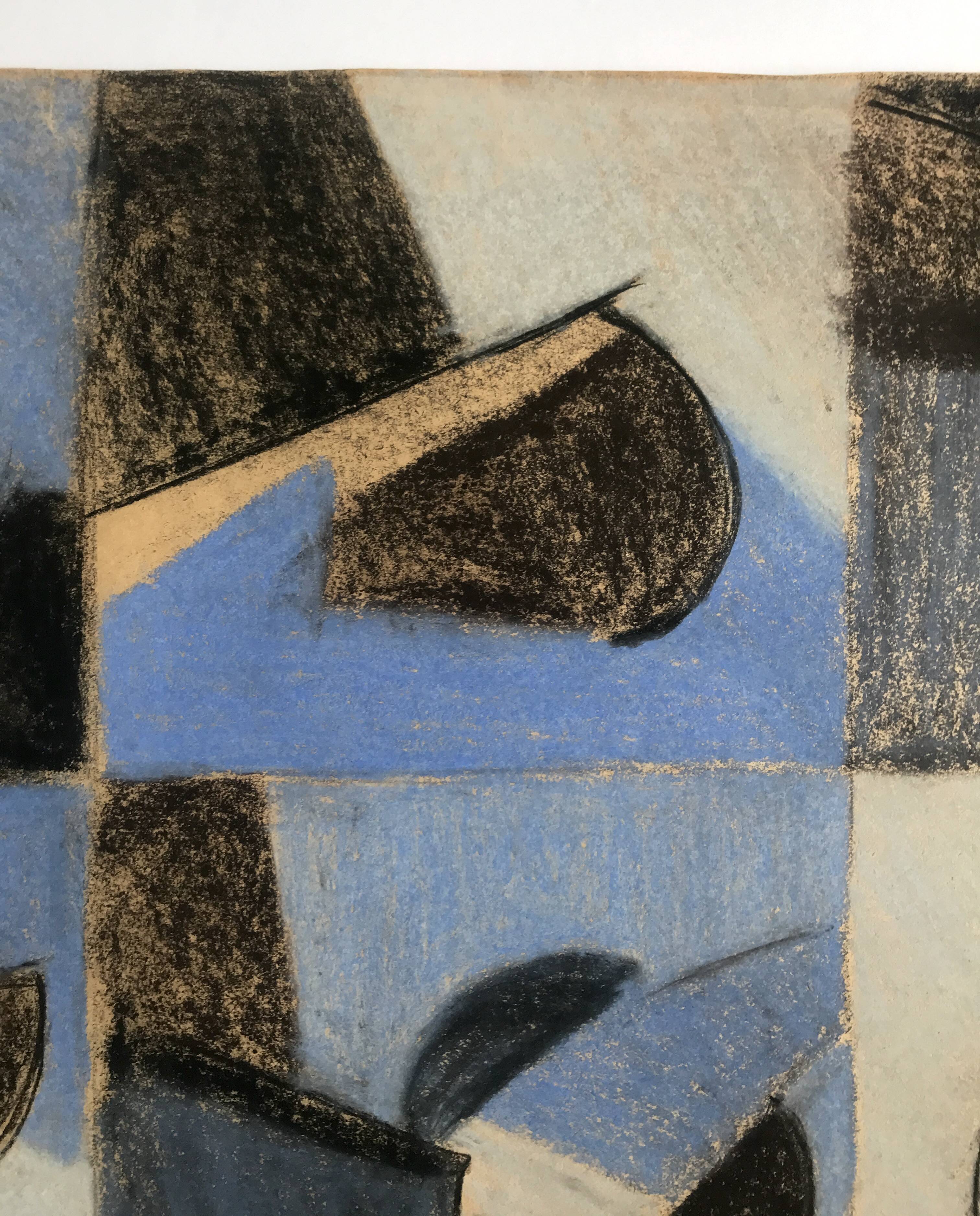 Heide lindecke, untitled, circa 1960-70. mixed media in colors on p