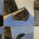 Heide lindecke, untitled, circa 1960-70. mixed media in colors on p