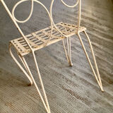 Chaise en fer forgé