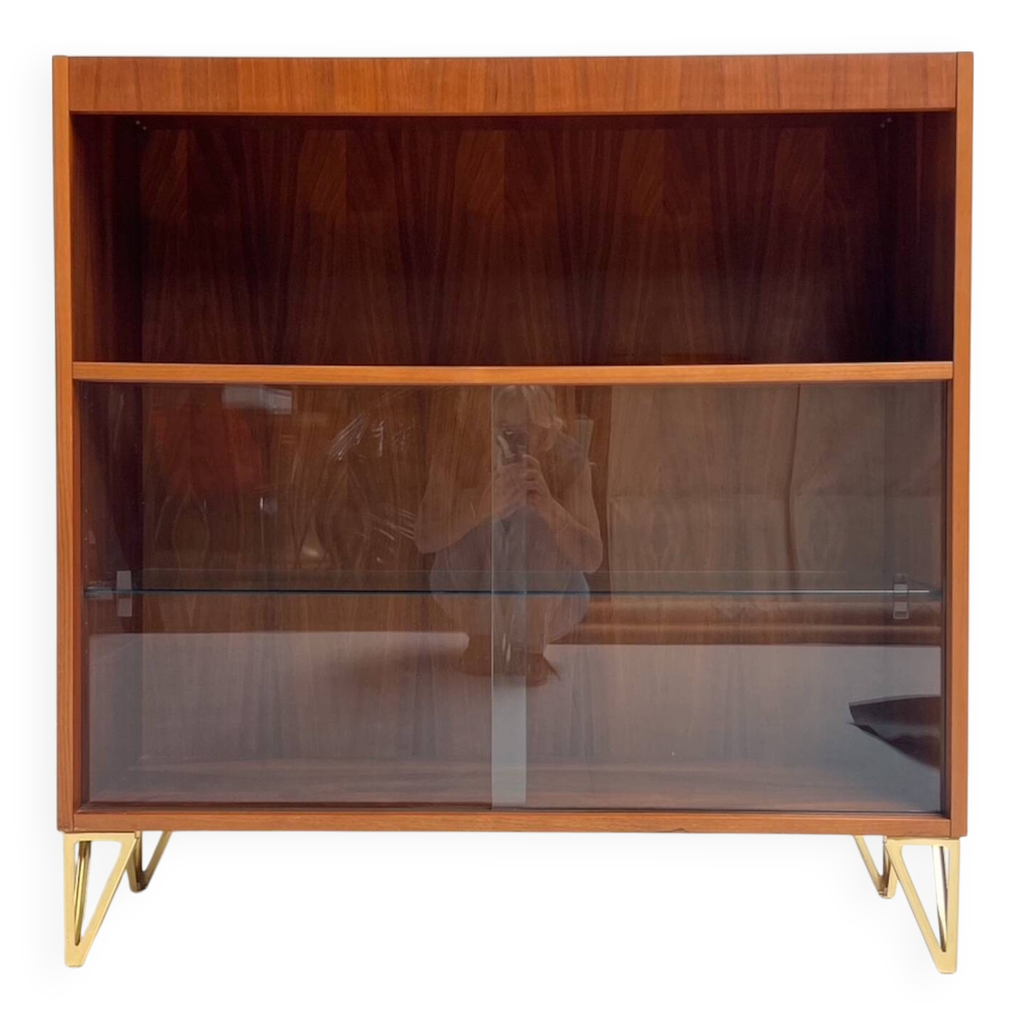 Danish vitrine cabinet 101 cm high, 1970’s