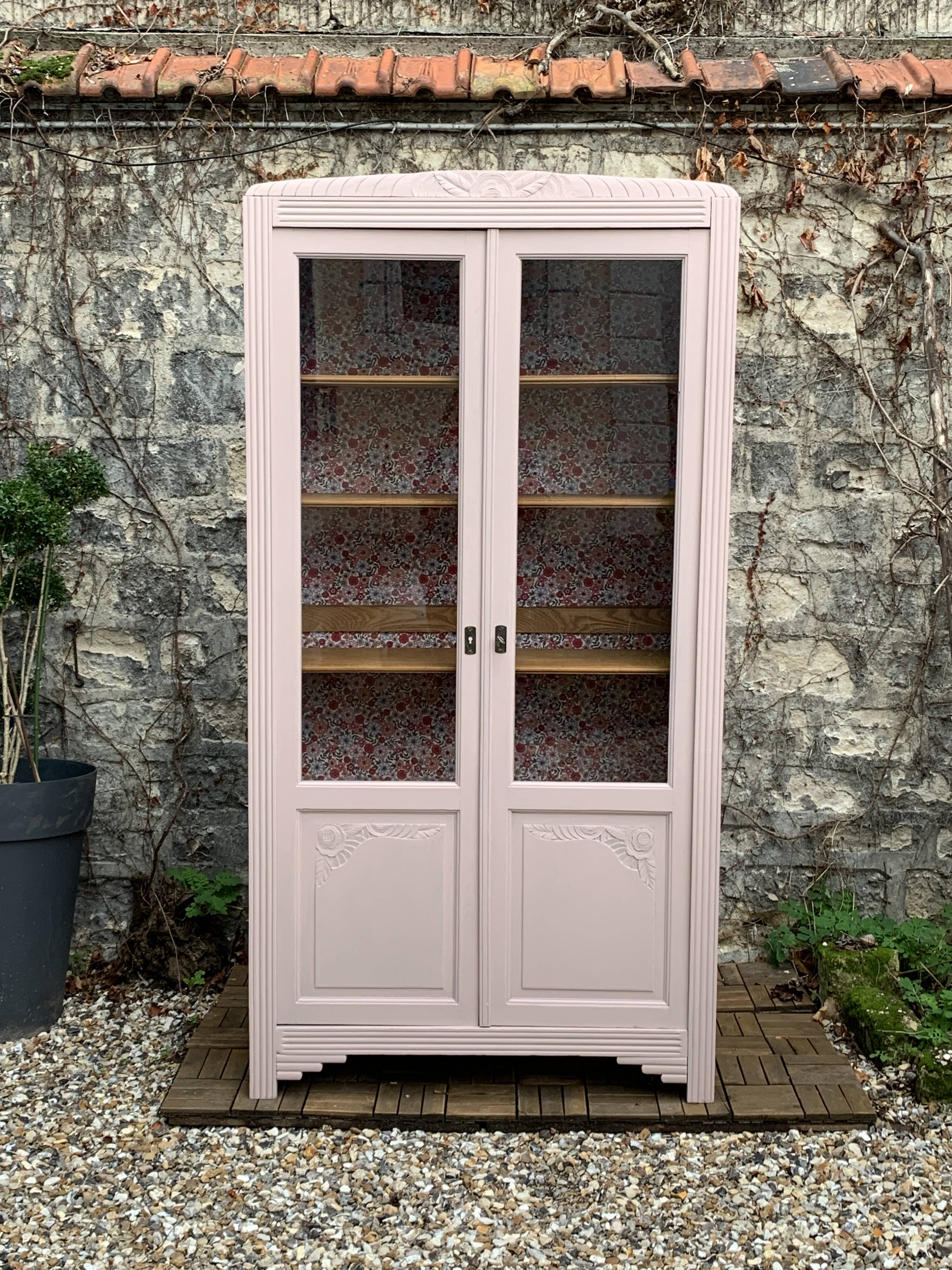Parisian art deco glazed wardrobe 1930