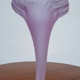 Old blown glass cornucopia vase