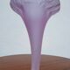 Old blown glass cornucopia vase