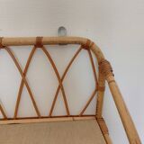 Vintage rattan shelf