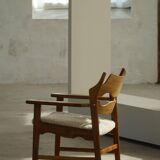 Henning Kjærnulf, Lounge Chairs "Razorblade", Danish design from the mid-century, 1960s.