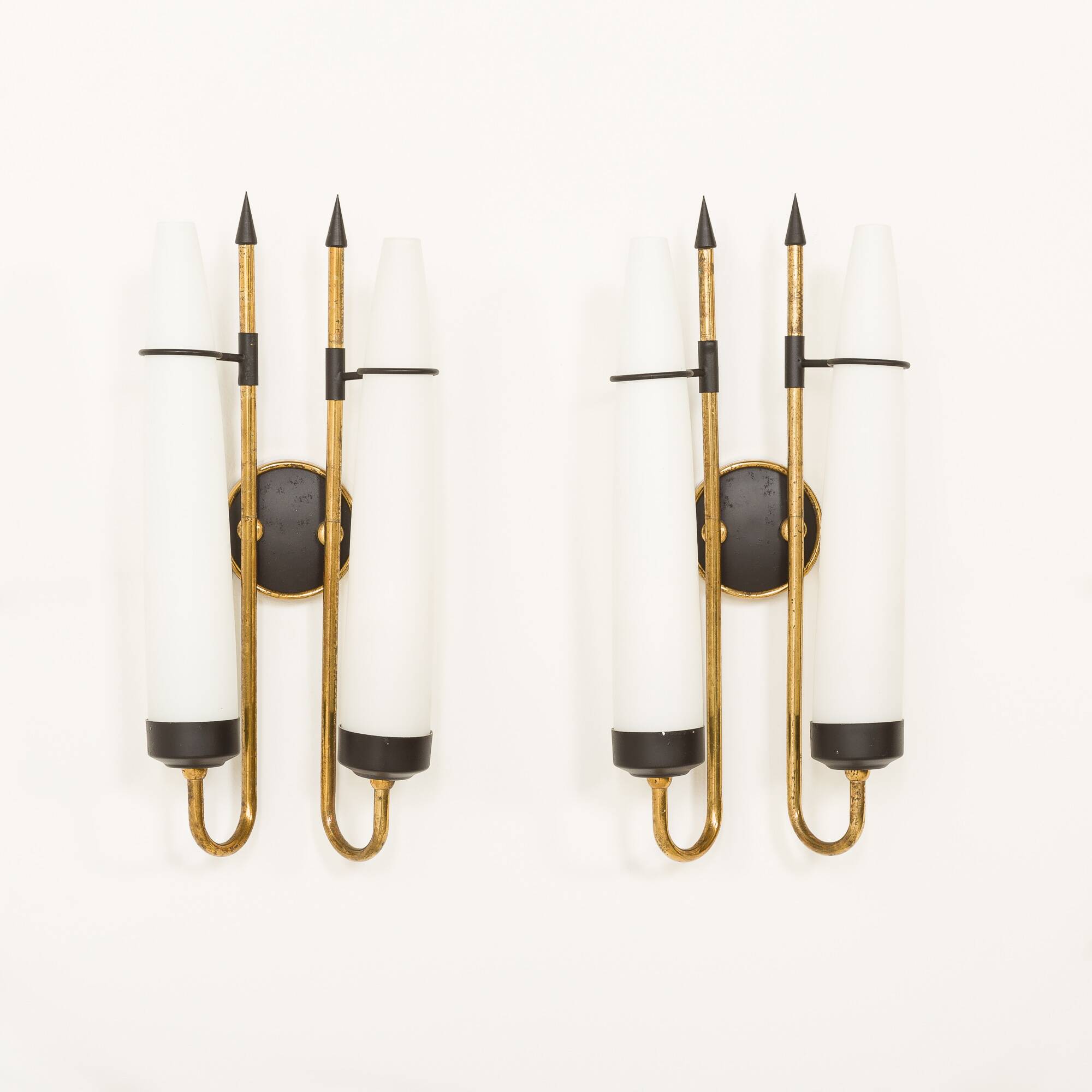 Italian mid century wall lights, set of 2