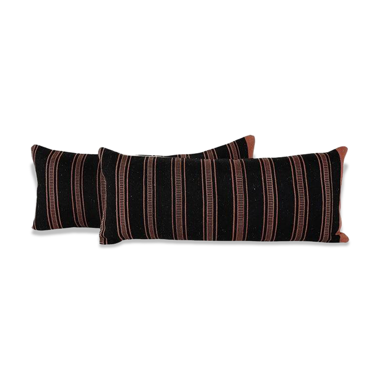 Lot de 2 housses de coussin kilim vintage 41x102 cm