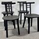 Vintage Italian Chairs, 1980s, Set of 4