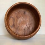 Large exotic teak wood salad bowl