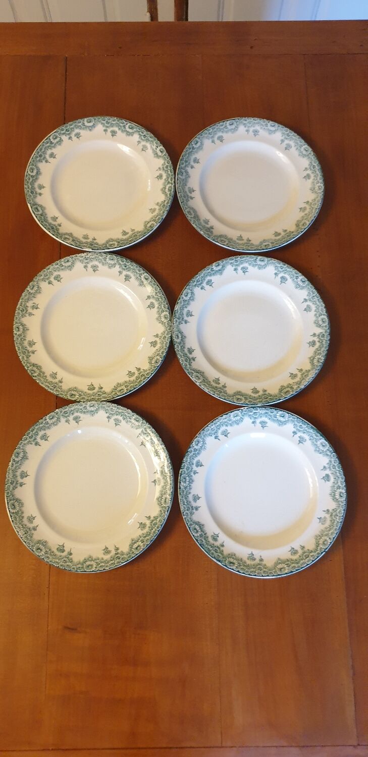 Six longwy chatenet model plates