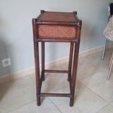 Vintage rattan side table