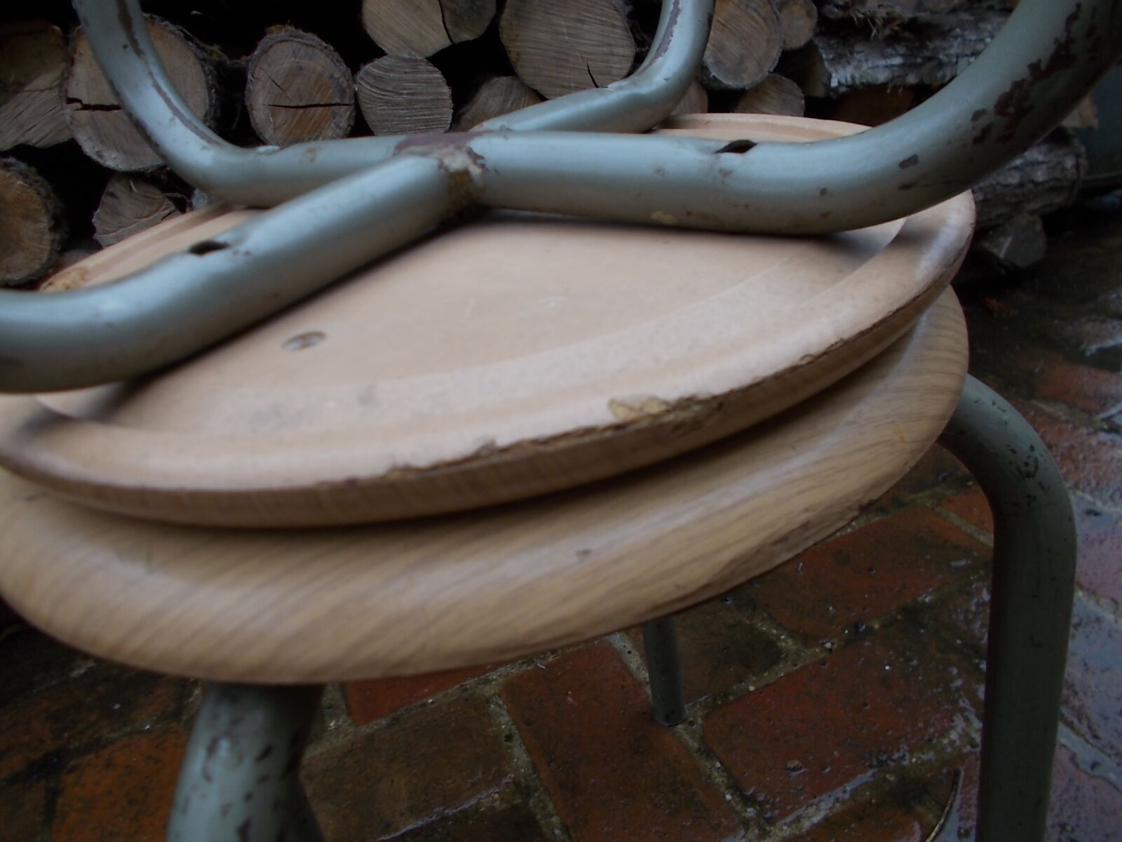 Pair of vintage Werzalit stools