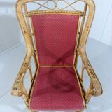 Fauteuil en rotin années 1920-1930