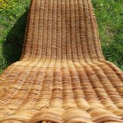 Karlskrona rattan chaise longue by Karl Malmvall for Ikea
