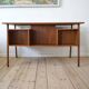 Danish teak floating desk by A.P. Svenstrup, 1960