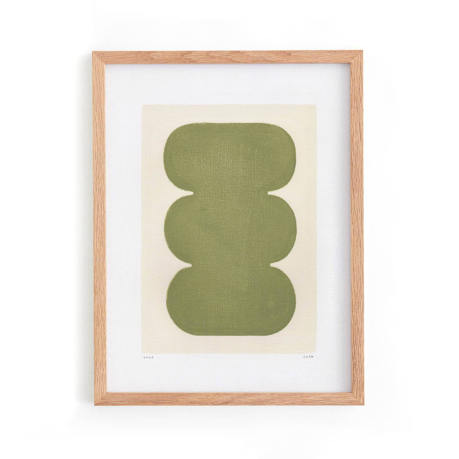 Duo of abstract paintings - 30x40cm - paintings on paper - signed Eawy