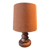 Table lamp in turned solid wood
