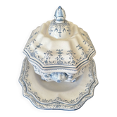 Moustiers Berain blue soup tureen