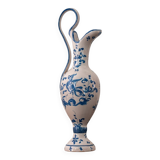 Aiguière en faience de Martres-Tolosane décors Moustier