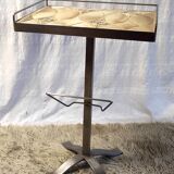 Steel and ceramic side table 70s