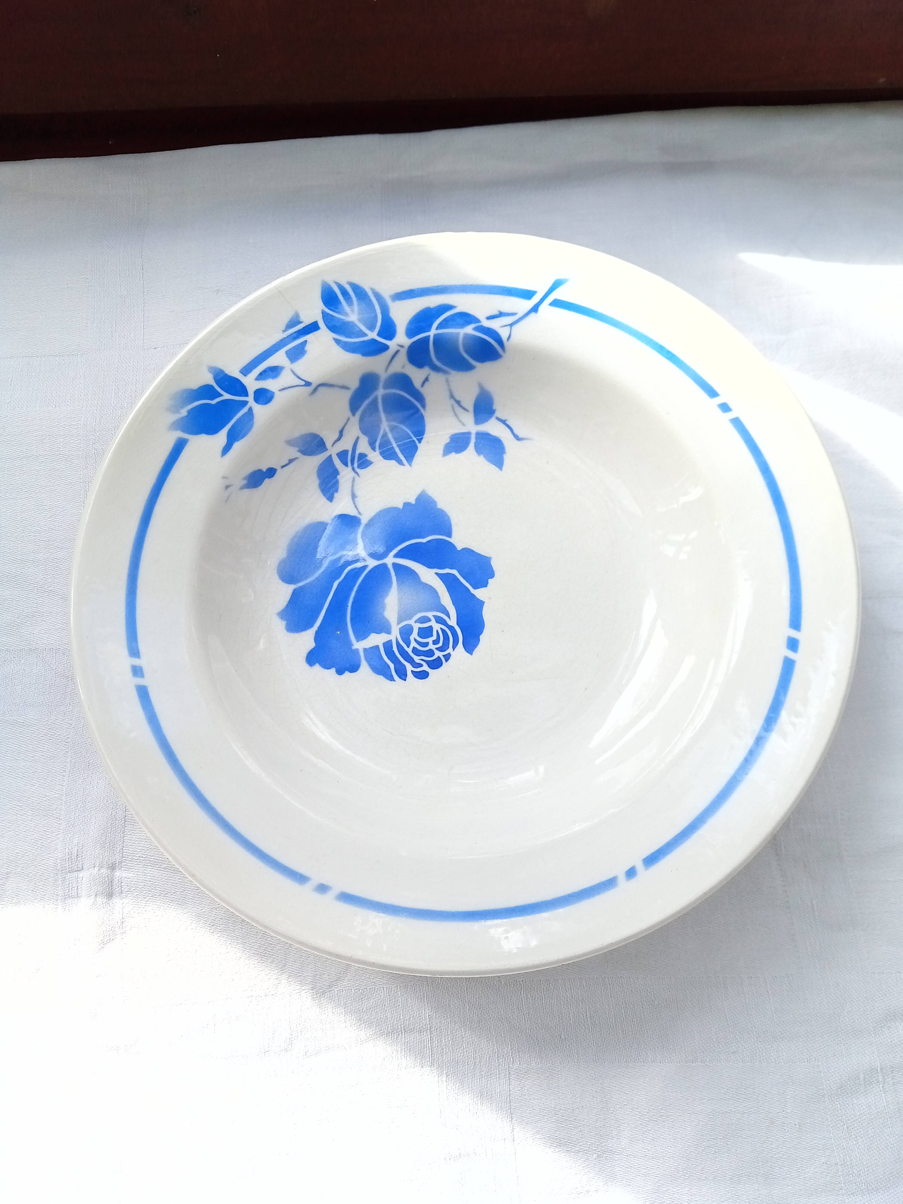 4 deep plates Rigobert / Moulin des loups
