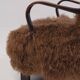 Caramel Scandinavian Art Deco Armchairs in Mongolian Sheepskin, 1950s