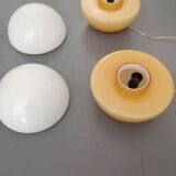 Paire de lampes de table en verre vintage