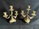 Pair of candlesticks, candelabra in bronze, 19th century.