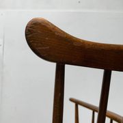 Mid-century rocking chair with new Kvadrat cushion by Børge Mogensen for FDB Møbler, 1960s.