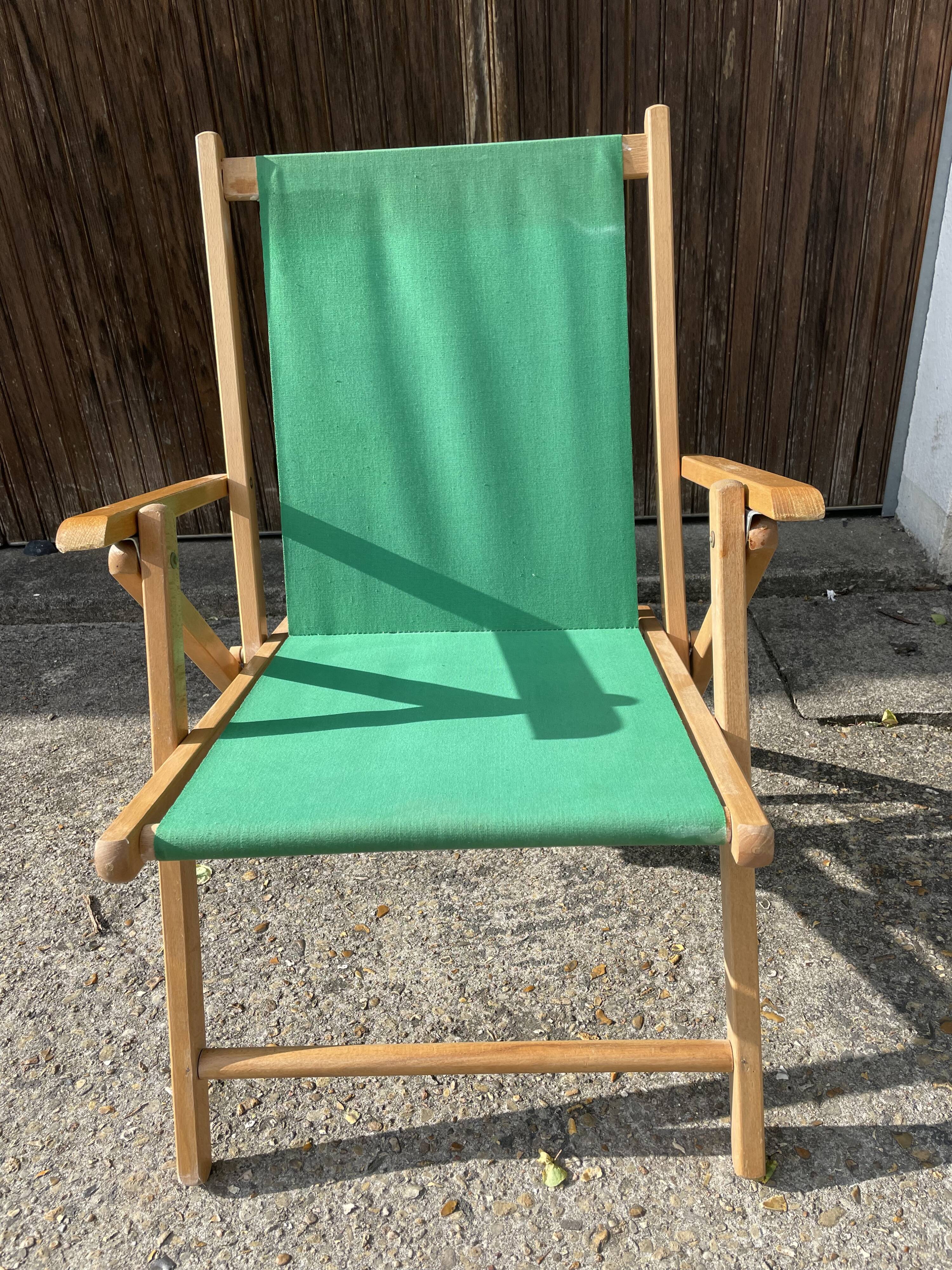 Vintage folding armchair