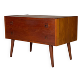 Scandinavian teak chest of drawers from the 1960s.