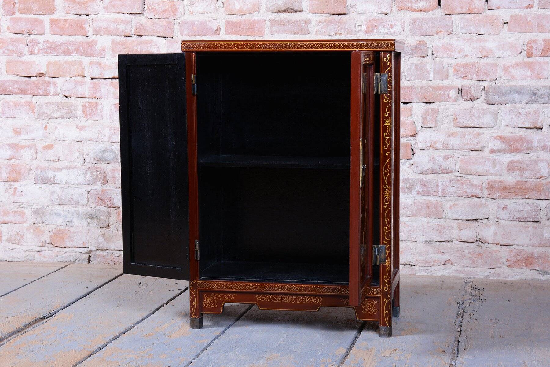 Small Asian-Style Cabinet in Wood, 1850s