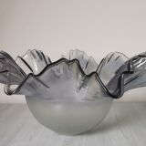 Tulipe de lampe verre irisé/argenté