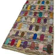 Tapis boho recyclé turc fait main 94 cm x 275 cm